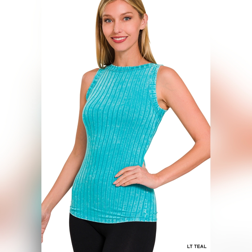Zenana Sleeveless Ribbed Tank Top